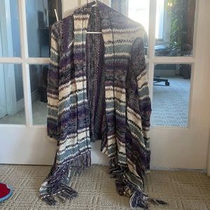 Purple & blue cardigan